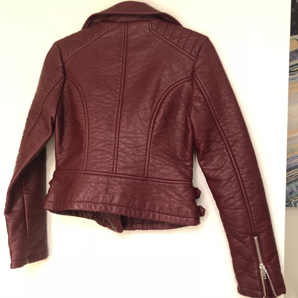 Thick faux leather jacket - Picture 3 of 4